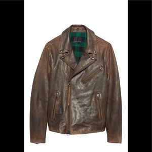 Kevin Love X BR - Slim Leather Biker Jacket